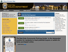 Tablet Screenshot of gbpolice.org